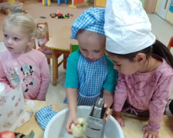 Genový sad, sběr jablíček a pečení